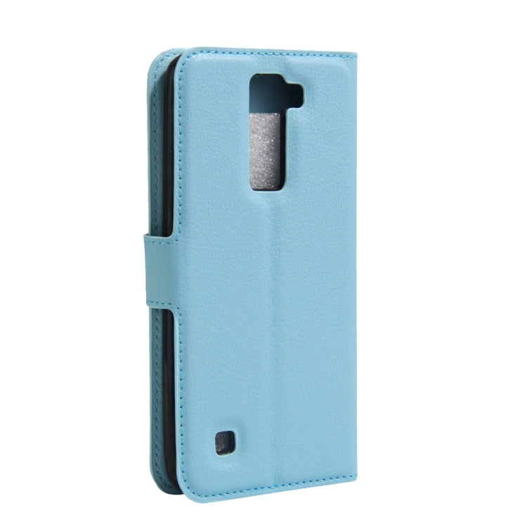 For LG K8 Litchi Texture Horizontal Flip Leather Case with Holder & Card Slots & Wallet