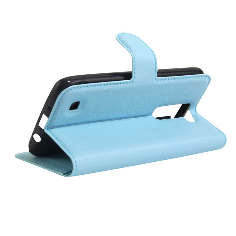 For LG K8 Litchi Texture Horizontal Flip Leather Case with Holder & Card Slots & Wallet