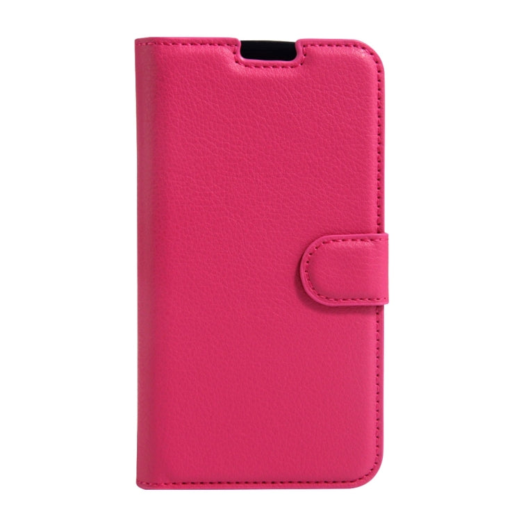 For LG K8 Litchi Texture Horizontal Flip Leather Case with Holder & Card Slots & Wallet