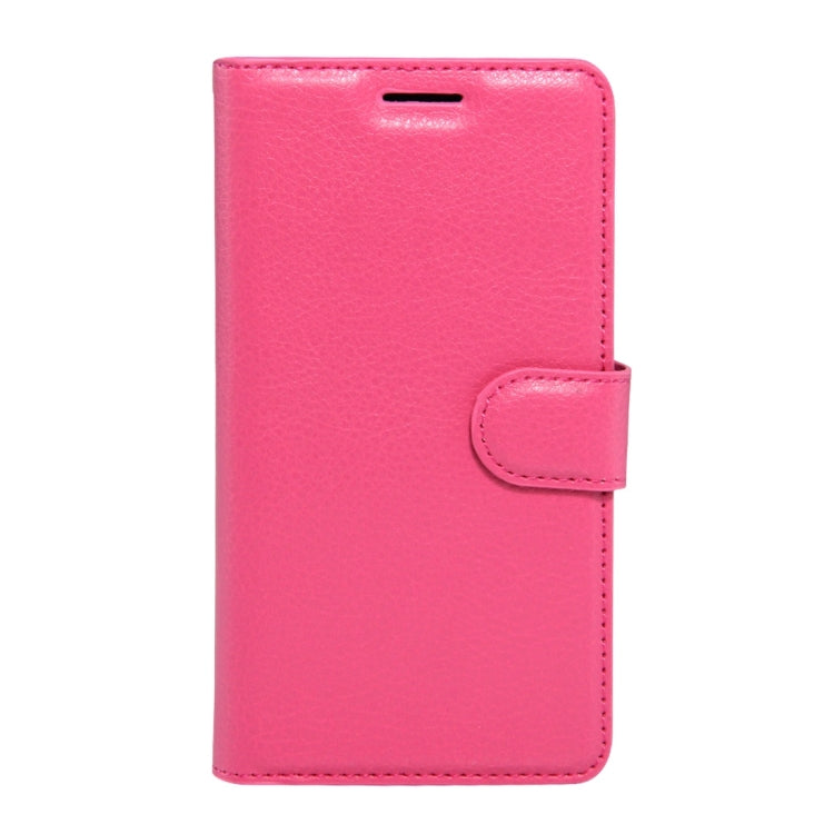 For LG X Cam Litchi Texture Horizontal Flip Leather Case with Holder & Card Slots & Wallet