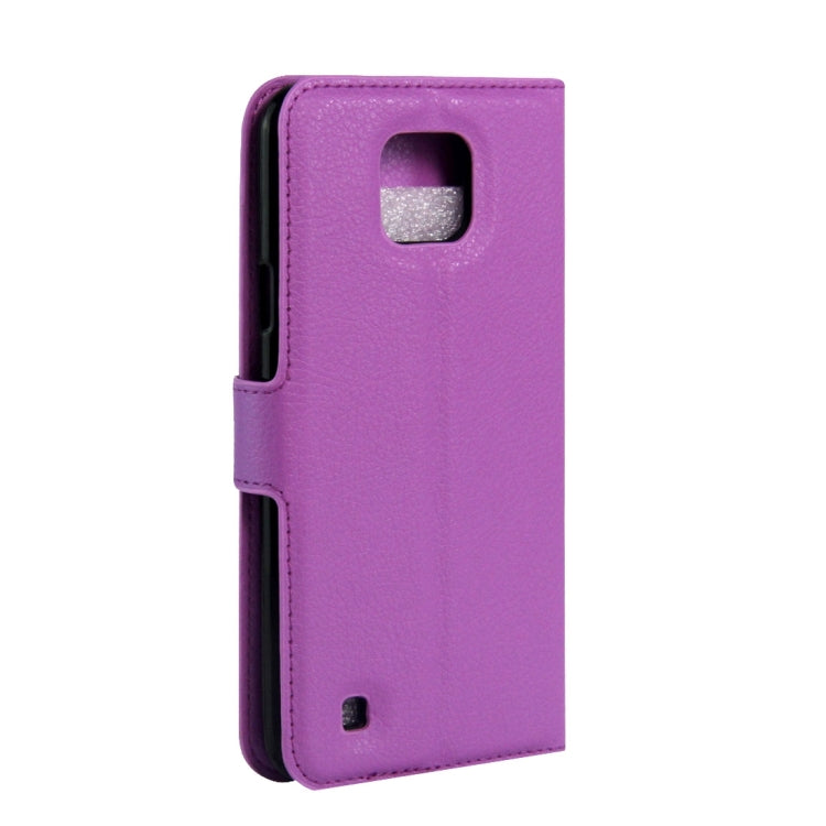 For LG X Cam Litchi Texture Horizontal Flip Leather Case with Holder & Card Slots & Wallet