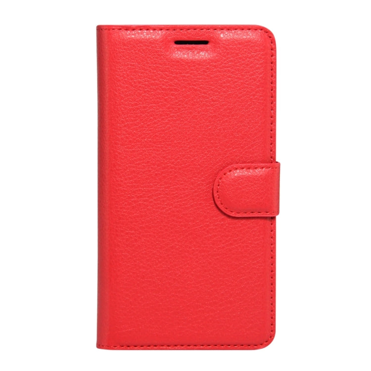 For LG X Cam Litchi Texture Horizontal Flip Leather Case with Holder & Card Slots & Wallet