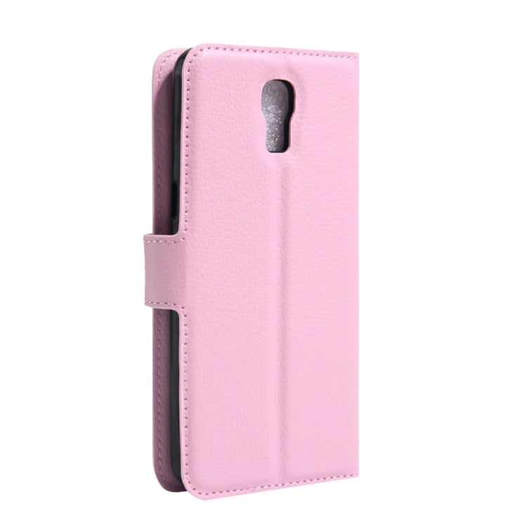 For LG X Screen Litchi Texture Horizontal Flip Leather Case with Holder & Card Slots & Wallet