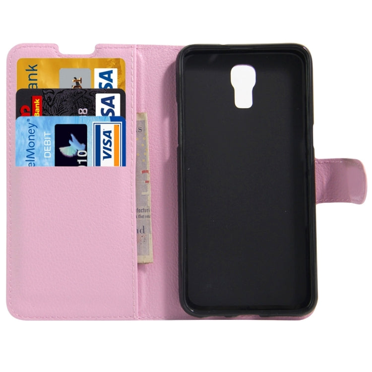 For LG X Screen Litchi Texture Horizontal Flip Leather Case with Holder & Card Slots & Wallet