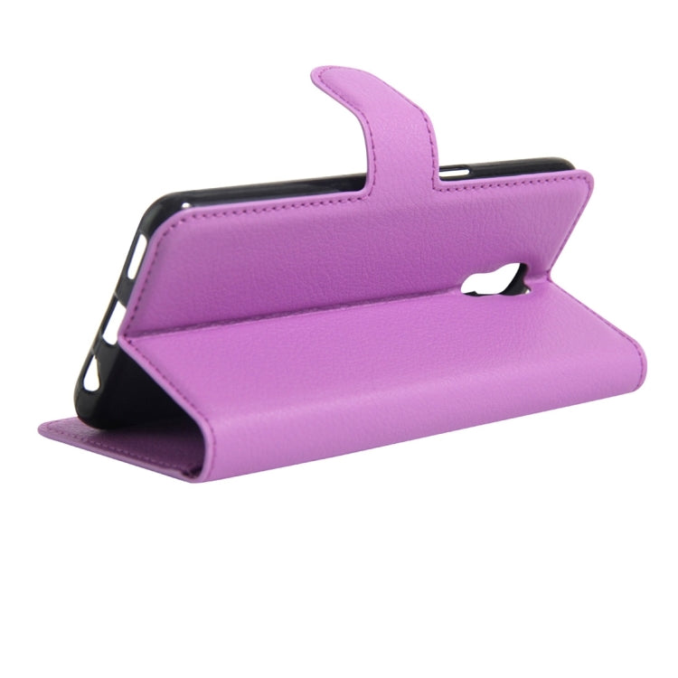 For LG X Screen Litchi Texture Horizontal Flip Leather Case with Holder & Card Slots & Wallet