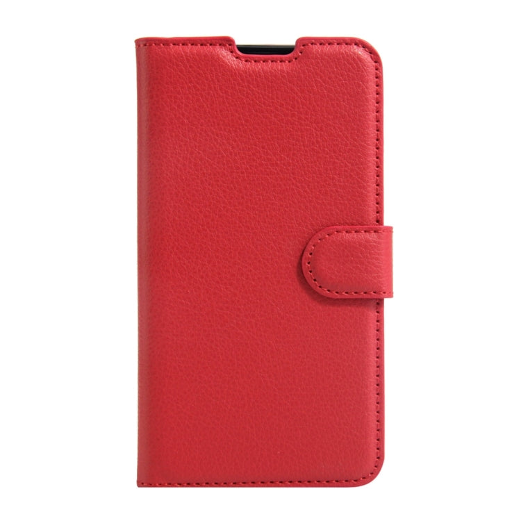 For LG X Screen Litchi Texture Horizontal Flip Leather Case with Holder & Card Slots & Wallet