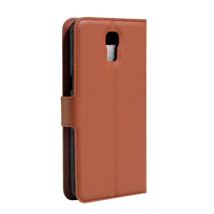 For LG X Screen Litchi Texture Horizontal Flip Leather Case with Holder & Card Slots & Wallet