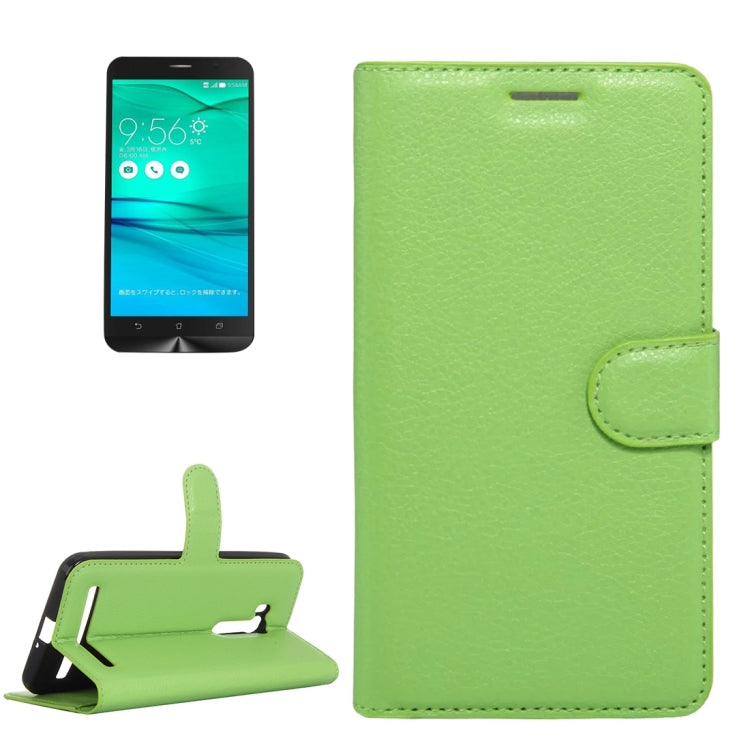 For ASUS Zenfone Go TV / ZB551KL Litchi Texture Horizontal Flip Genuine Leather Case with Holder & Card Slots & Wallet
