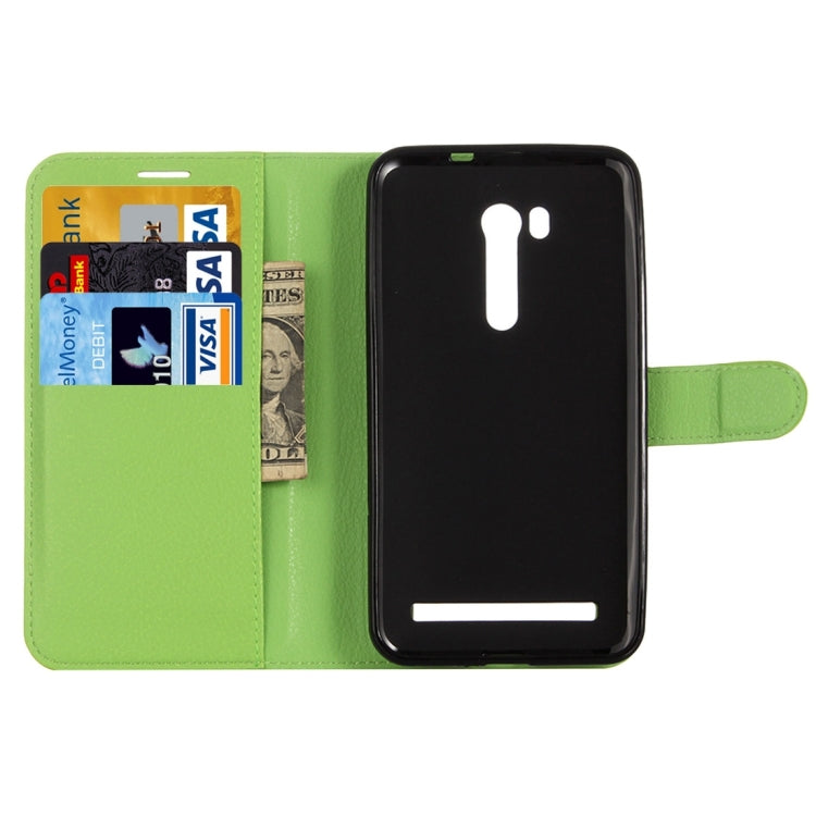 For ASUS Zenfone Go TV / ZB551KL Litchi Texture Horizontal Flip Genuine Leather Case with Holder & Card Slots & Wallet