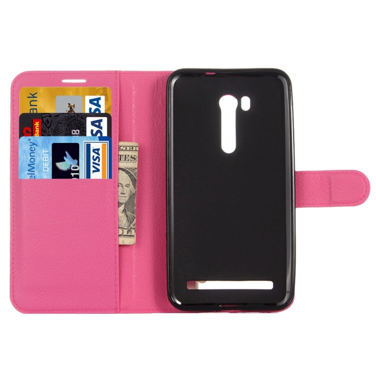 For ASUS Zenfone Go TV / ZB551KL Litchi Texture Horizontal Flip Genuine Leather Case with Holder & Card Slots & Wallet