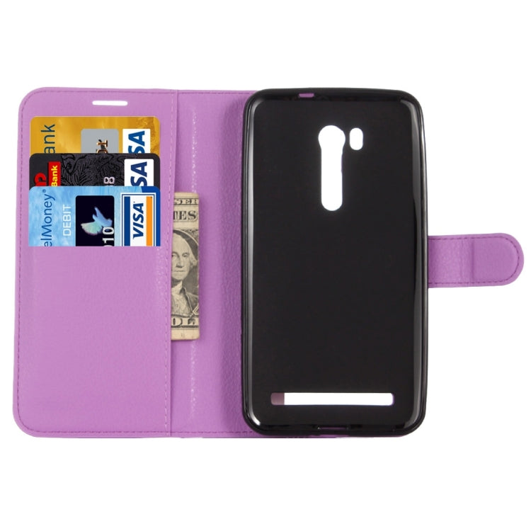 For ASUS Zenfone Go TV / ZB551KL Litchi Texture Horizontal Flip Genuine Leather Case with Holder & Card Slots & Wallet