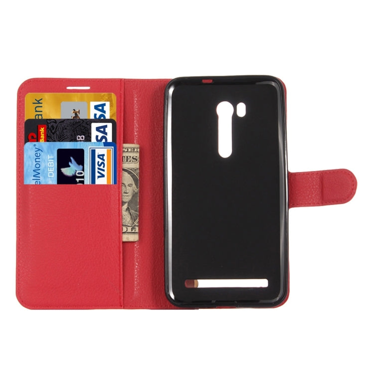 For ASUS Zenfone Go TV / ZB551KL Litchi Texture Horizontal Flip Genuine Leather Case with Holder & Card Slots & Wallet