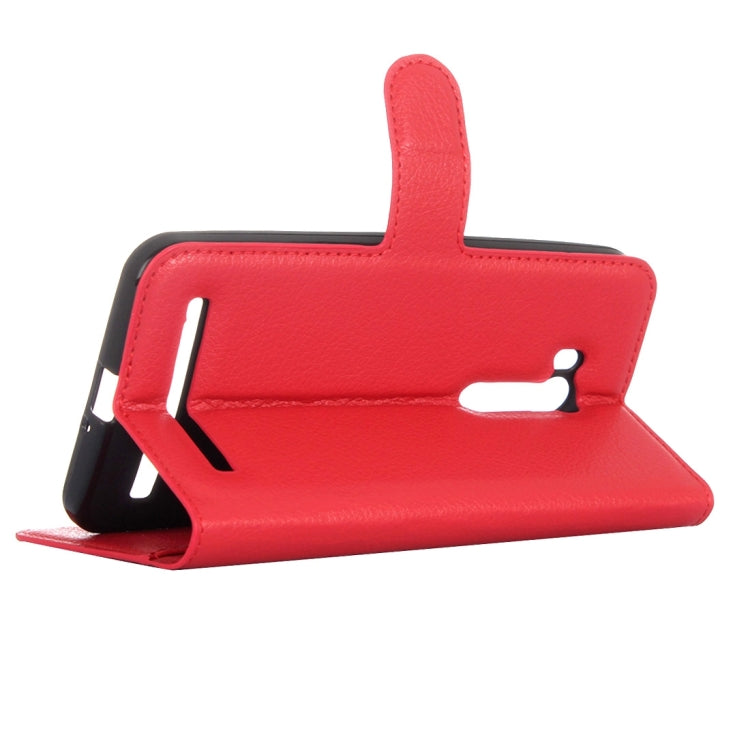 For ASUS Zenfone Go TV / ZB551KL Litchi Texture Horizontal Flip Genuine Leather Case with Holder & Card Slots & Wallet