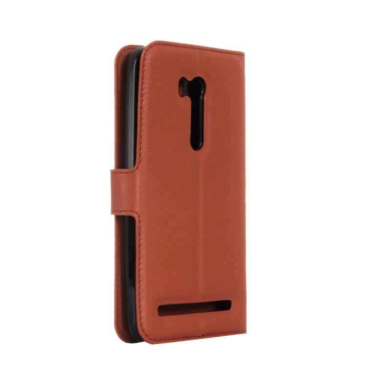 For ASUS Zenfone Go TV / ZB551KL Litchi Texture Horizontal Flip Genuine Leather Case with Holder & Card Slots & Wallet