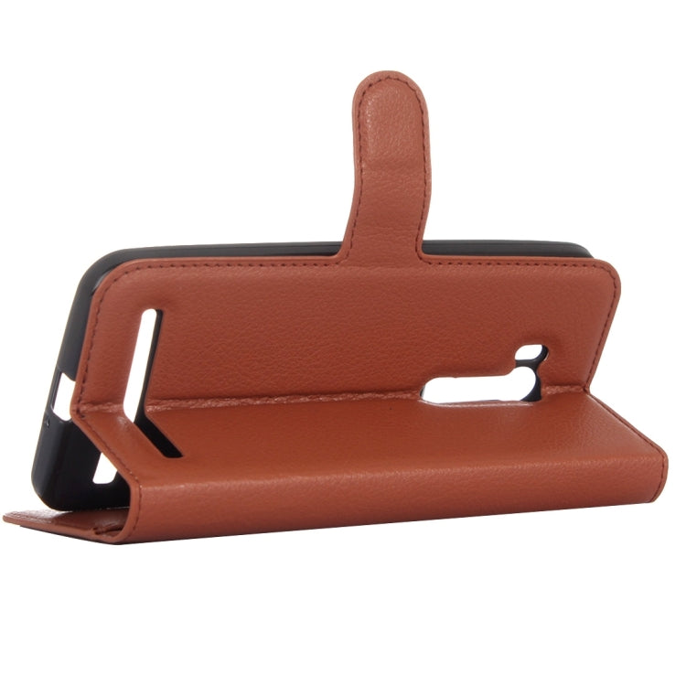 For ASUS Zenfone Go TV / ZB551KL Litchi Texture Horizontal Flip Genuine Leather Case with Holder & Card Slots & Wallet