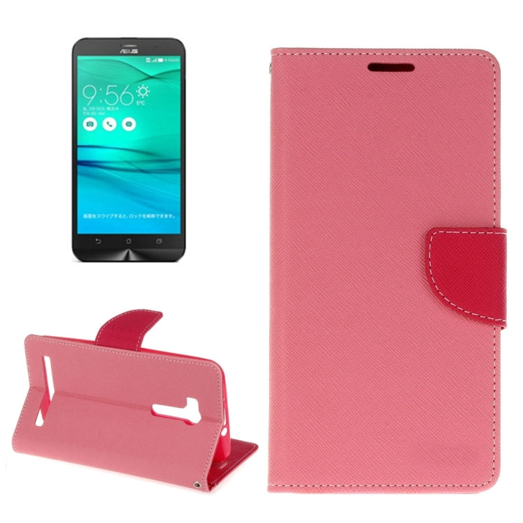 For ASUS Zenfone Go TV / ZB551KL Cross Texture Horizontal Flip Leather Case with Holder & Card Slots & Wallet