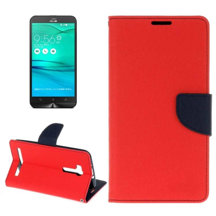 For ASUS Zenfone Go TV / ZB551KL Cross Texture Horizontal Flip Leather Case with Holder & Card Slots & Wallet