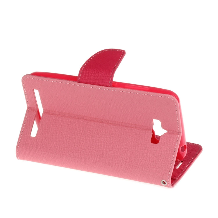 For Asus ZenFone Max / ZC550KL 5.5 Inch Cross Texture Horizontal Flip Leather Case with Holder & Card Slots & Wallet