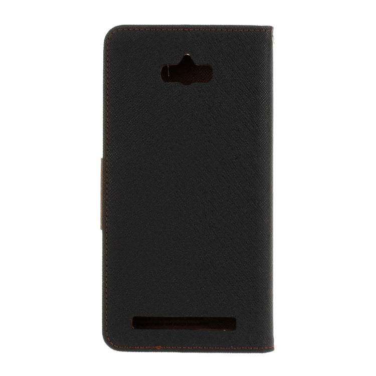 For Asus ZenFone Max / ZC550KL 5.5 Inch Cross Texture Horizontal Flip Leather Case with Holder & Card Slots & Wallet