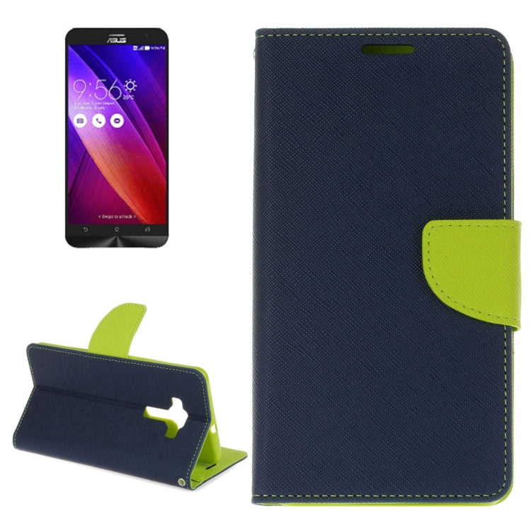 For ASUS ZE552KL Cross Texture Horizontal Flip Leather Case with Holder & Card Slots & Wallet