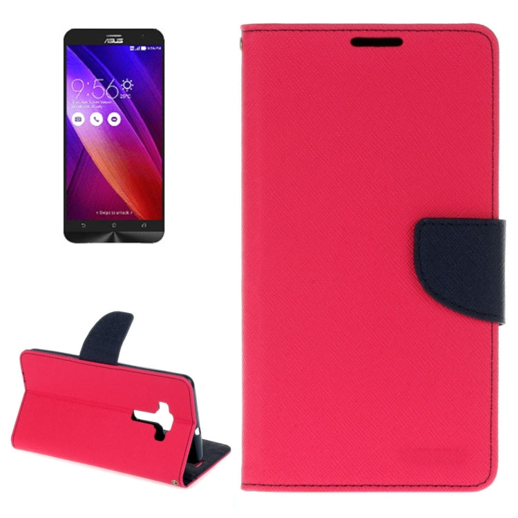For ASUS ZE552KL Cross Texture Horizontal Flip Leather Case with Holder & Card Slots & Wallet