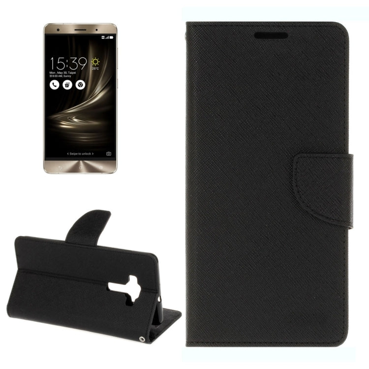 For ASUS ZS570KL Cross Texture Horizontal Flip Leather Case with Holder & Card Slots & Wallet