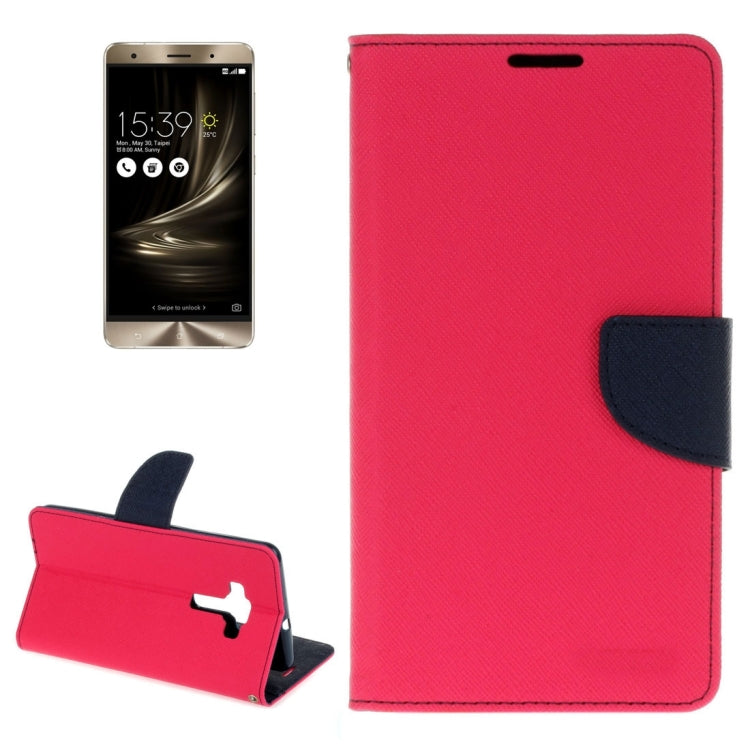 For ASUS ZS570KL Cross Texture Horizontal Flip Leather Case with Holder & Card Slots & Wallet