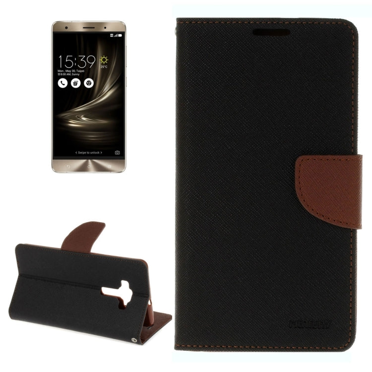 For ASUS ZS570KL Cross Texture Horizontal Flip Leather Case with Holder & Card Slots & Wallet