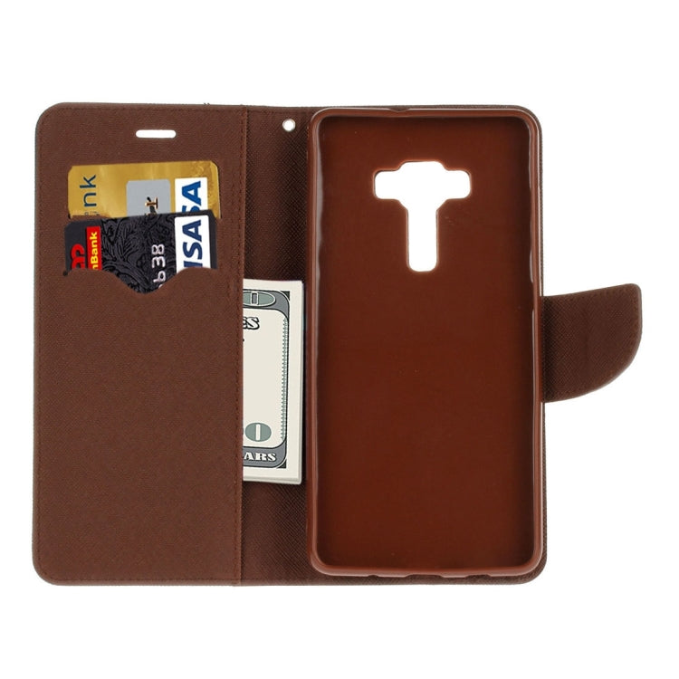 For ASUS ZS570KL Cross Texture Horizontal Flip Leather Case with Holder & Card Slots & Wallet
