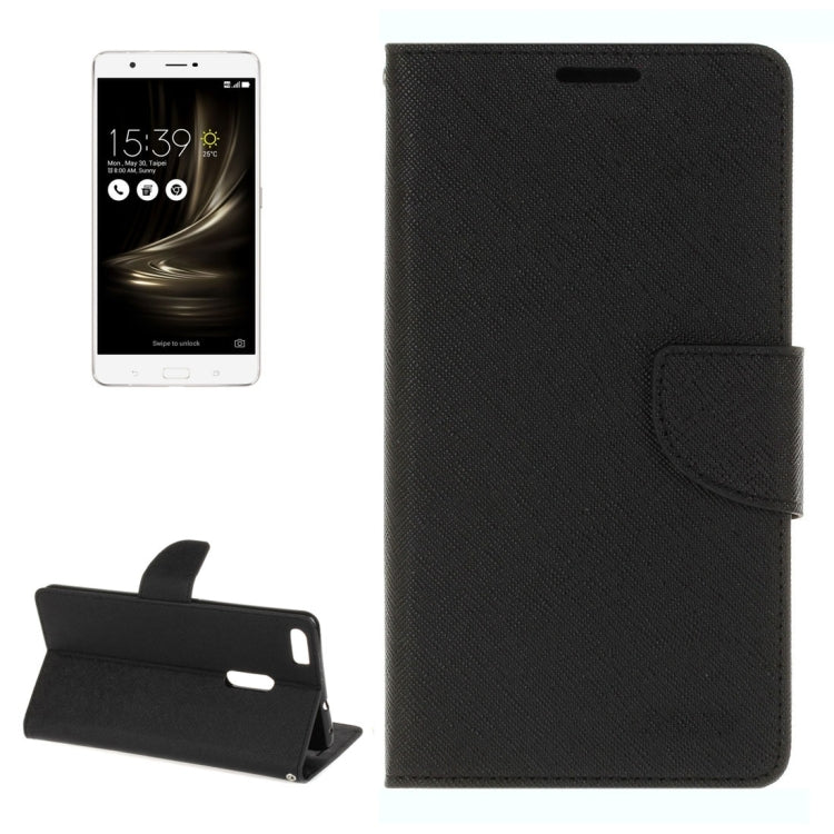 For ASUS Zenfone 3 Ultra / ZU680KL Cross Texture Horizontal Flip Leather Case with Holder & Card Slots & Wallet