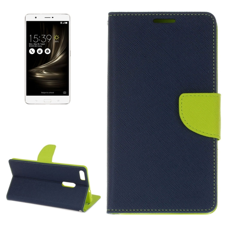 For ASUS Zenfone 3 Ultra / ZU680KL Cross Texture Horizontal Flip Leather Case with Holder & Card Slots & Wallet