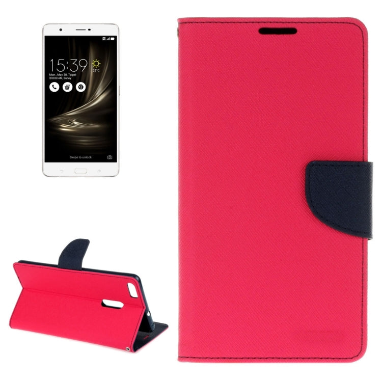 For ASUS Zenfone 3 Ultra / ZU680KL Cross Texture Horizontal Flip Leather Case with Holder & Card Slots & Wallet