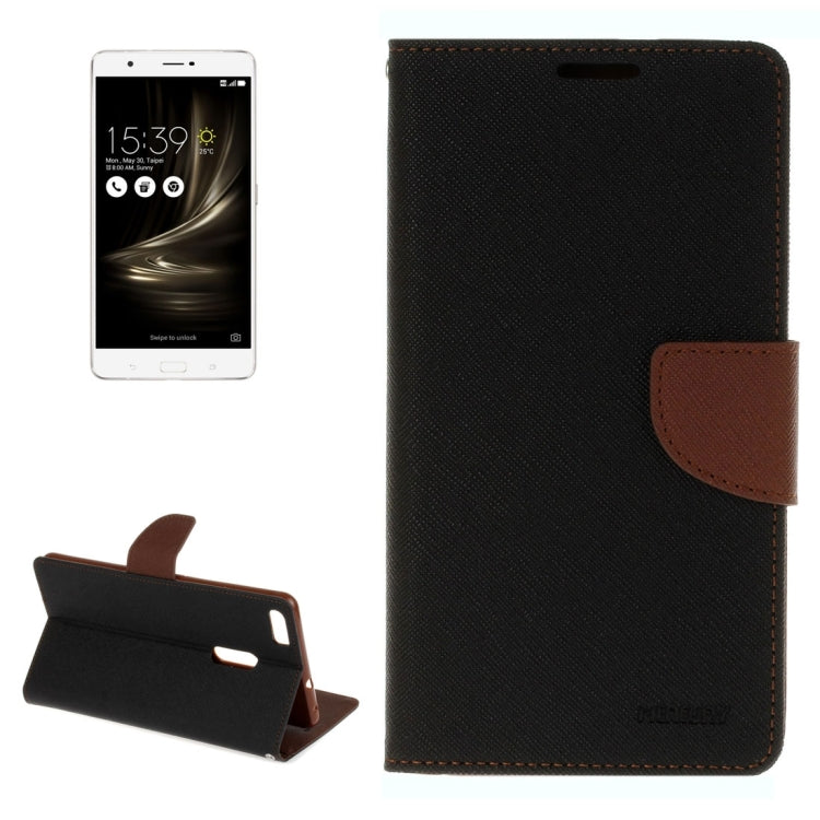 For ASUS Zenfone 3 Ultra / ZU680KL Cross Texture Horizontal Flip Leather Case with Holder & Card Slots & Wallet