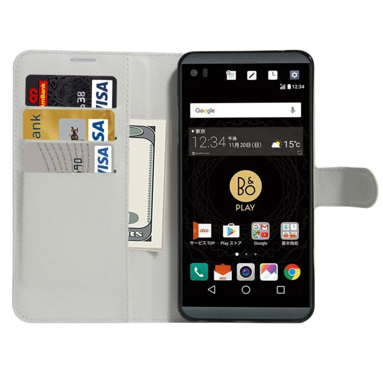 For LG V34 Litchi Texture Horizontal Flip Leather Case with Holder & Card Slots & Wallet