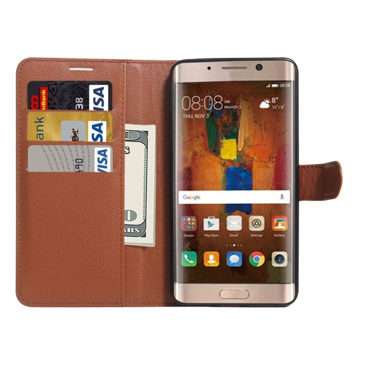 For Huawei  Mate 9 Pro Litchi Texture Horizontal Flip Leather Case with Holder & Card Slots & Wallet
