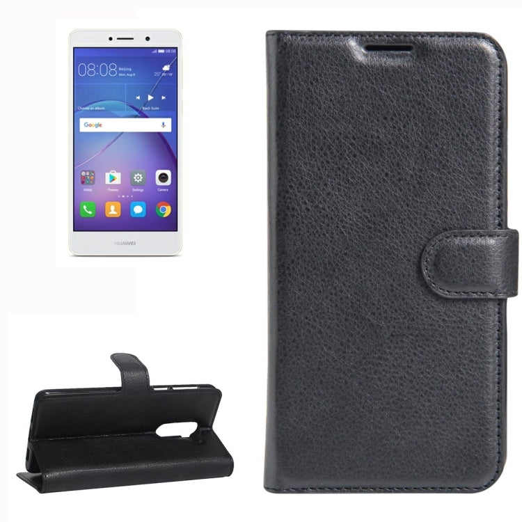 For Huawei  Mate 9 Lite Litchi Texture Horizontal Flip Leather Case with Holder & Card Slots & Wallet
