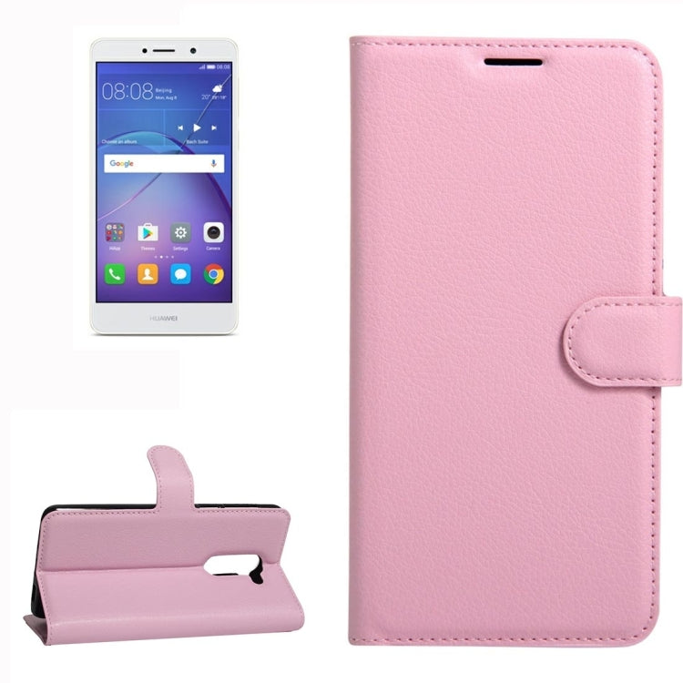 For Huawei  Mate 9 Lite Litchi Texture Horizontal Flip Leather Case with Holder & Card Slots & Wallet