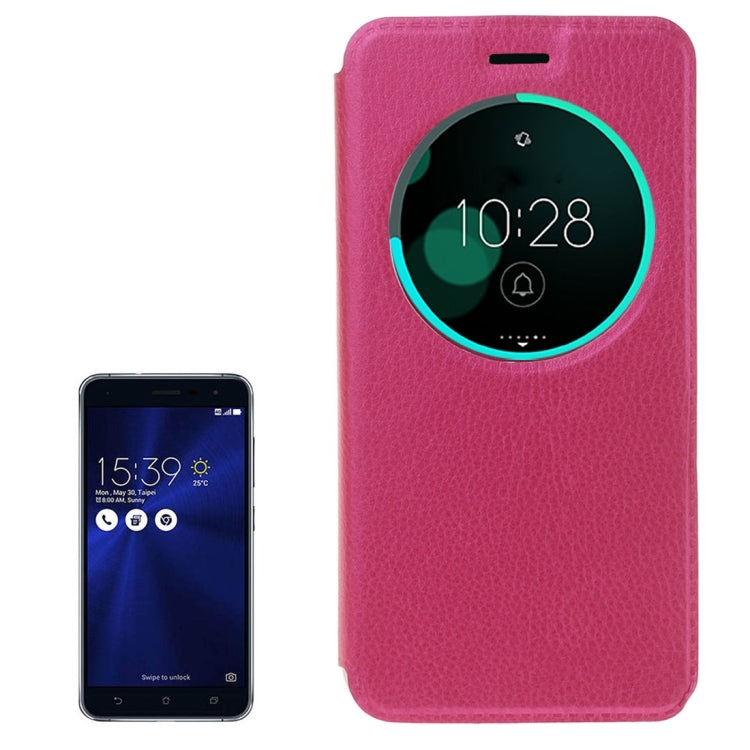 For Asus ZenFone 3 / ZE552KL Litchi Texture Horizontal Flip Leather Case with Call Display ID & Sleep / Wake-up Function