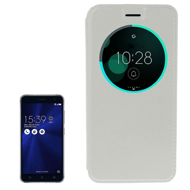 For Asus ZenFone 3 / ZE552KL Litchi Texture Horizontal Flip Leather Case with Call Display ID & Sleep / Wake-up Function