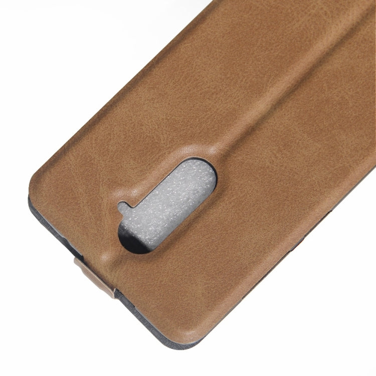 For ZTE Zmax Pro / Z981 Vertical Flip Leather Case with Card Slot & Photo Frame