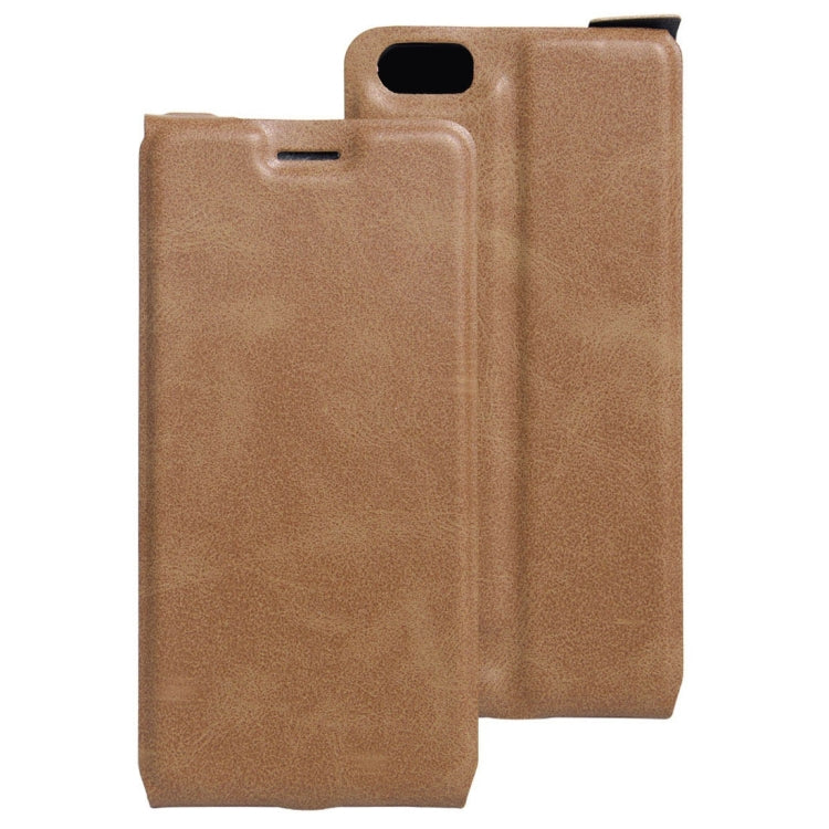 For Cubot X16s Crazy Horse Texture Vertical Flip Leather Case with Card Slot & Photo Frame