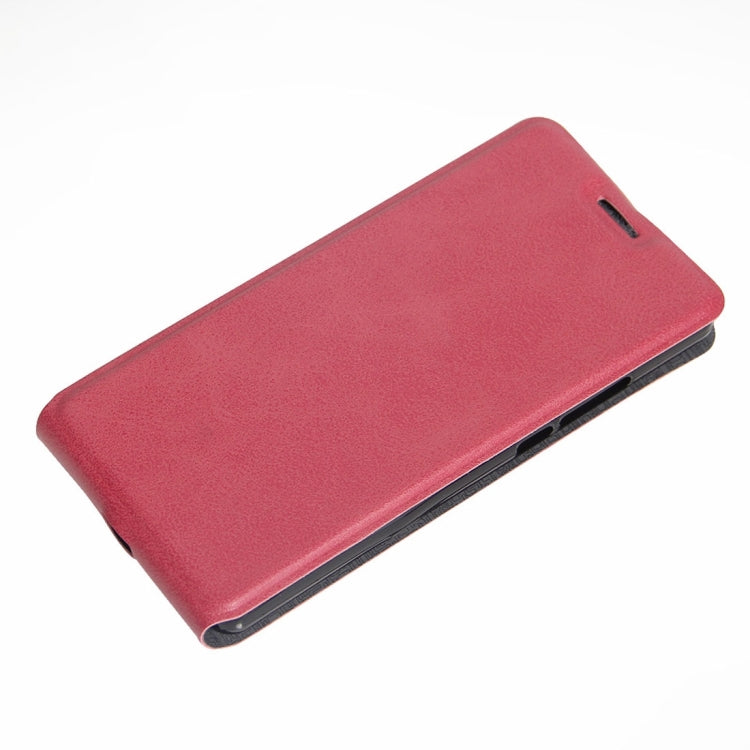 For Cubot X17s Crazy Horse Texture Vertical Flip Leather Case with Card Slot & Photo Frame