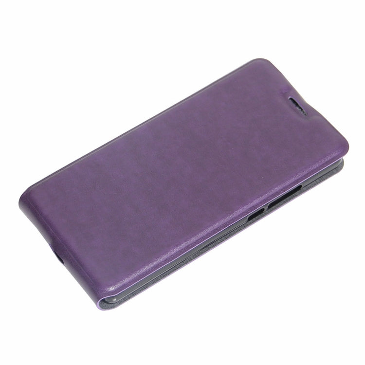 For Cubot X17s Crazy Horse Texture Vertical Flip Leather Case with Card Slot & Photo Frame