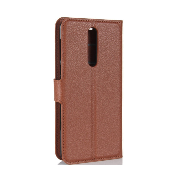 Nokia 8 Litchi Texture Horizontal Flip Leather Case with Holder & Card Slots & Wallet