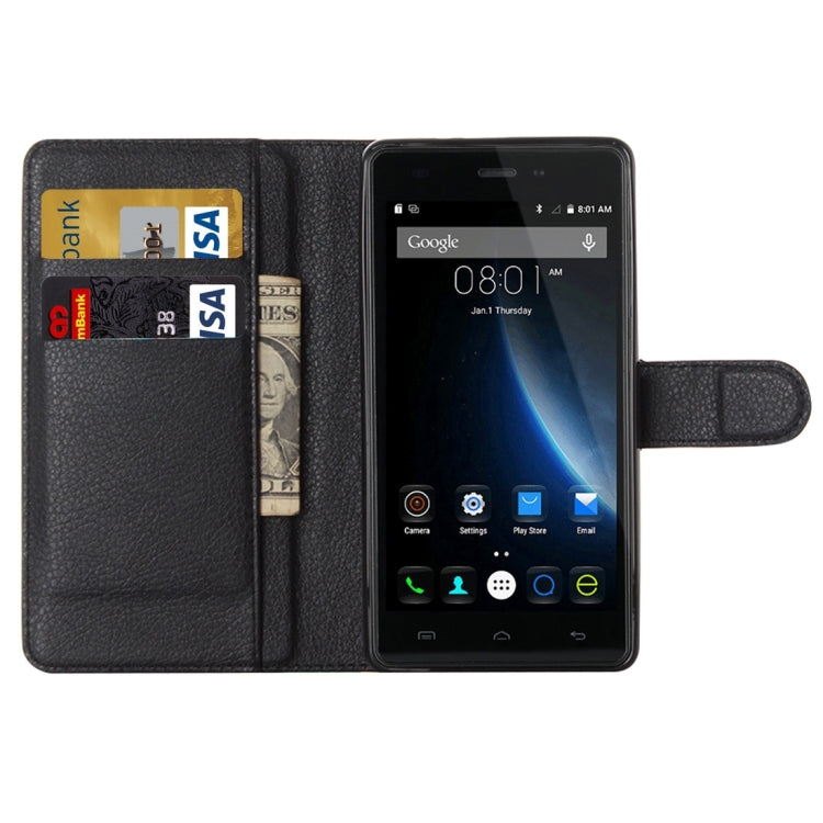 Litchi Texture Horizontal Flip Leather Case with Holder & Card Slots & wallet for Doogee X5(S-MPH-1005) / X5Sï¼ˆMPH1002ï¼‰