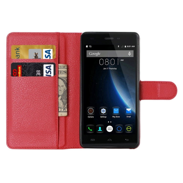 Litchi Texture Horizontal Flip Leather Case with Holder & Card Slots & wallet for Doogee X5(S-MPH-1005) / X5Sï¼ˆMPH1002ï¼‰