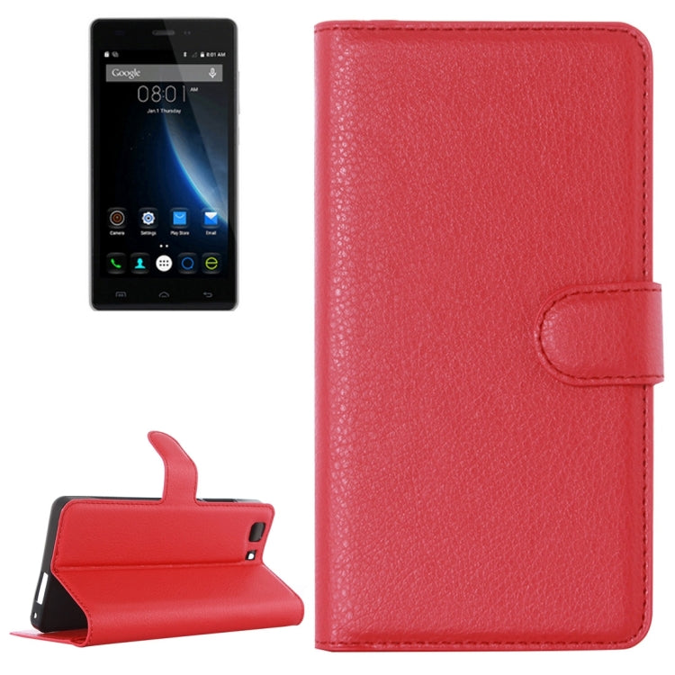 Litchi Texture Horizontal Flip Leather Case with Holder & Card Slots & wallet for Doogee X5(S-MPH-1005) / X5Sï¼ˆMPH1002ï¼‰