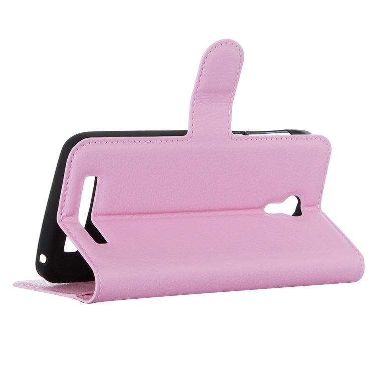 Litchi Texture Horizontal Flip Leather Case with Holder & Card Slots & wallet for Doogee Valencia 2 Y100 PRO