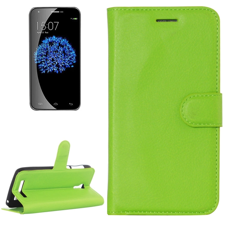 Litchi Texture Horizontal Flip Leather Case with Holder & Card Slots & wallet for Doogee Valencia 2 Y100 PRO