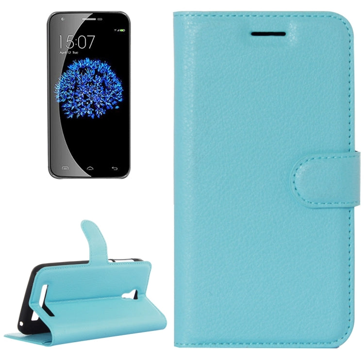 Litchi Texture Horizontal Flip Leather Case with Holder & Card Slots & wallet for Doogee Valencia 2 Y100 PRO